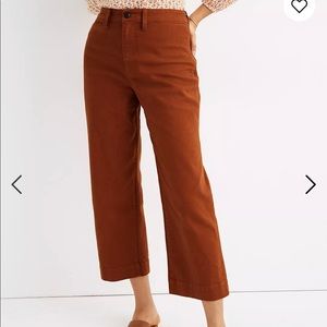 Madewell Curvy Slim Emmett Wide-Leg pant NWT